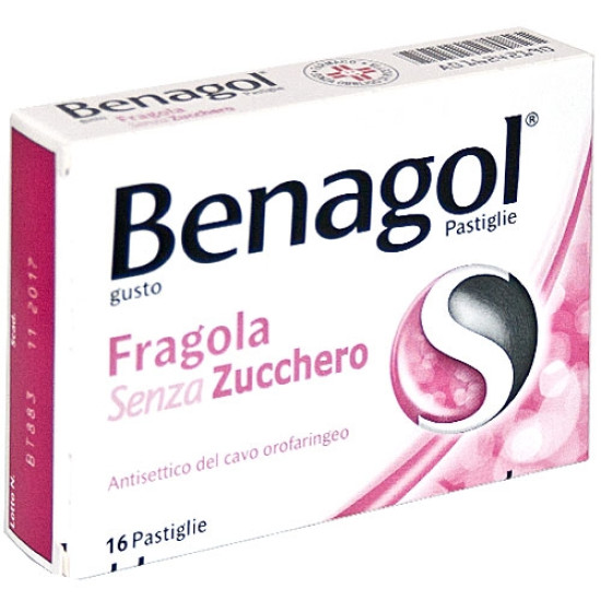 Benagol 16past fragola senza zucchero