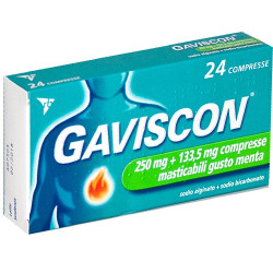 Gaviscon 24cpr ment250 133,5mg