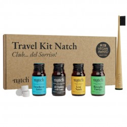 NATCH TRAVEL KIT DENTIFRICI NATURALI IN TAVOLETTE CON SPAZZOLINO IN BAMBOO