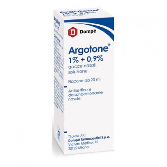 Argotone gocce decongestionante nasale 20ml 1% 0,9%