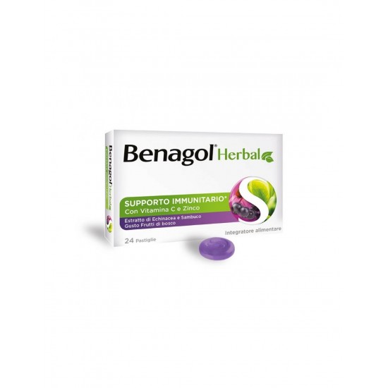 Benagol herbal frutti bosco 24past