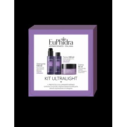 Euphidra Ultralight Kit Ultralight Crema Ricca Niacinamide 50 Ml + Detergente Niacinamide 100 Ml + Tonico Acido Glicolico 100 Ml