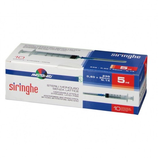 Masteraid Siringhe sterili 5ml 10 pezzi